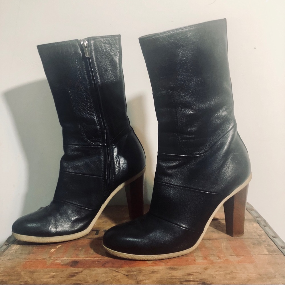 Vintage Jil Sander High Heel Leather Boots